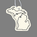 Paper Air Freshener W/ Tab - Michigan (Outline)